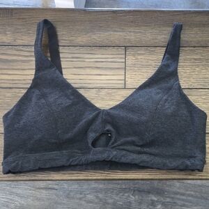 Beyond Yoga Charcoal Bralette